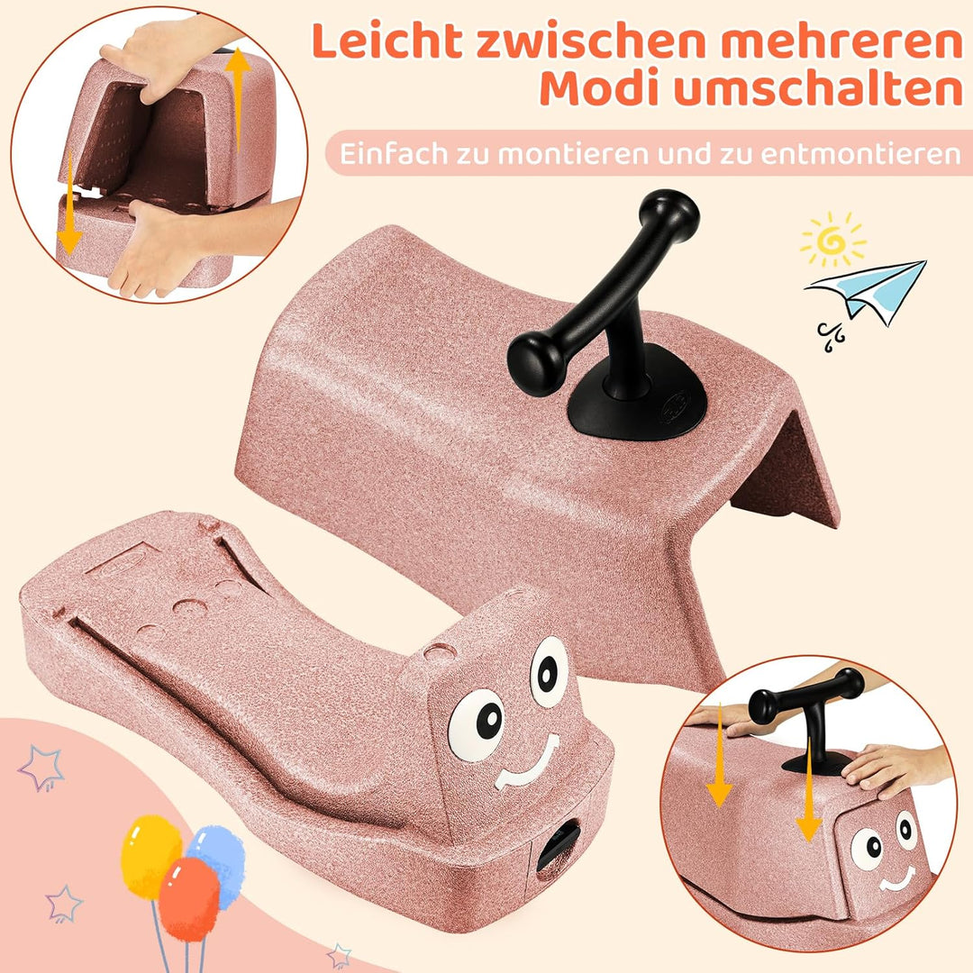 MAMIZO 5 in 1 Rutschauto ab 1 Jahr, Babyrutscher mit 360° Geräuschlose Räder, Babyroller bis 20kg, B
