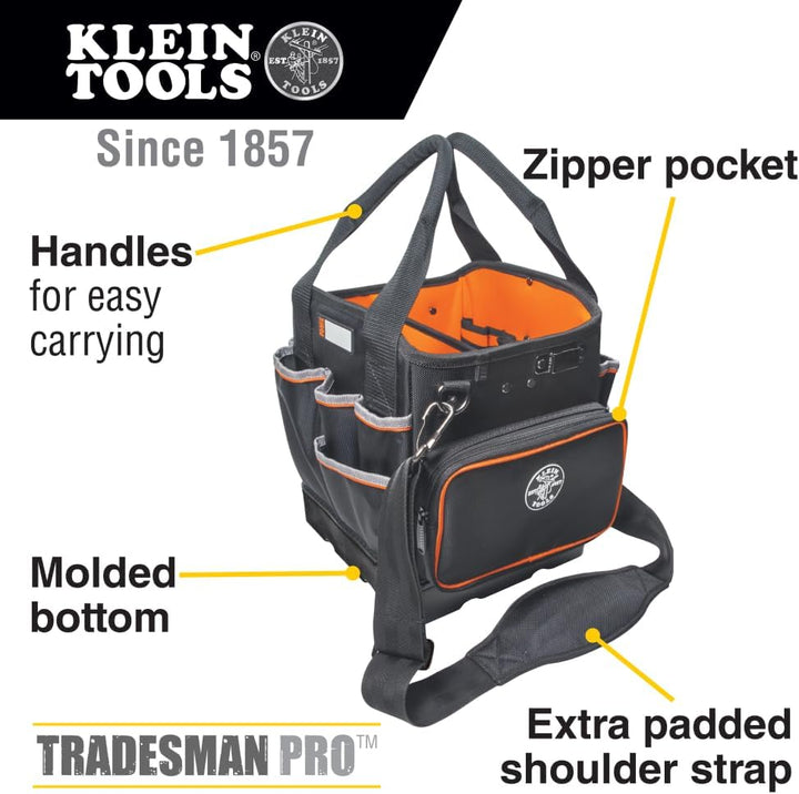 Klein Tools 55456BPL Tradesman Pro Tech Rucksack, 5541610-14 25,4 cm (10 Toll) Tasche, 25,4 cm (10 T