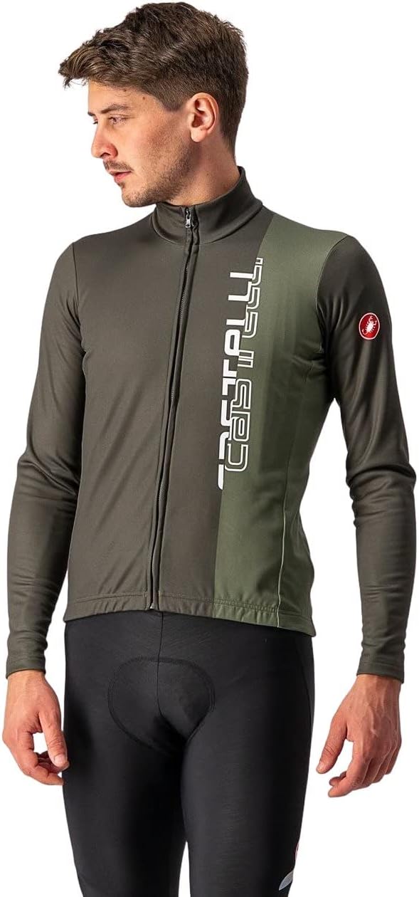 CASTELLI Herren Traguardo Jersey Fz Sweatshirt XS Militär-/Olivengrün, XS Militär-/Olivengrün