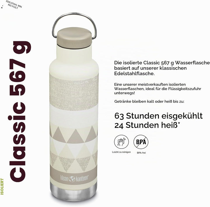 Klean Kanteen Classic VI Trinkflasche Salinen 592 ml 592 ml Salinen, 592 ml Salinen