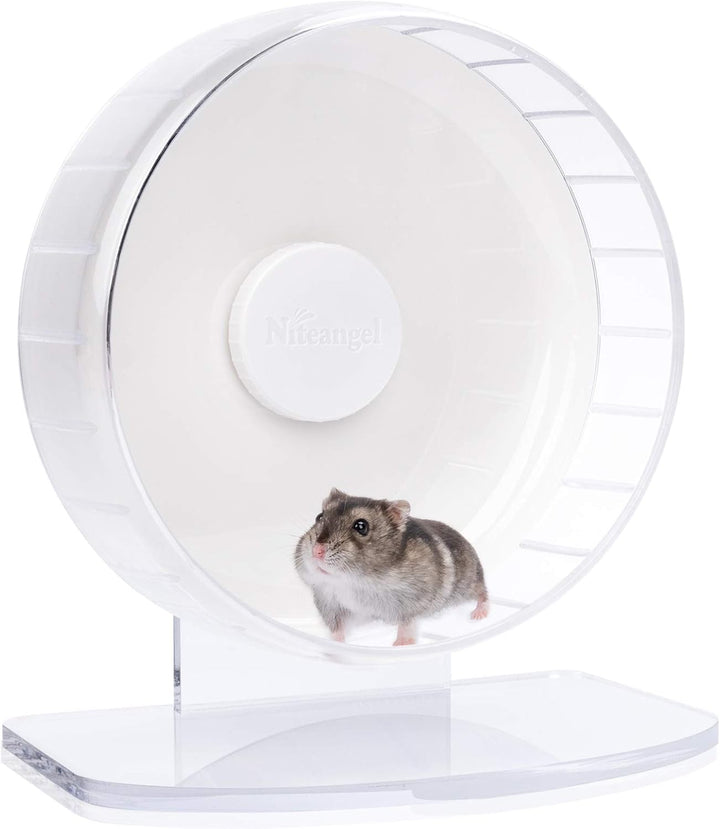 Niteangel Super-leise Hamsterräder - Leise Spinner-Hamsterräder mit verstellbarem Ständer für Zwergh