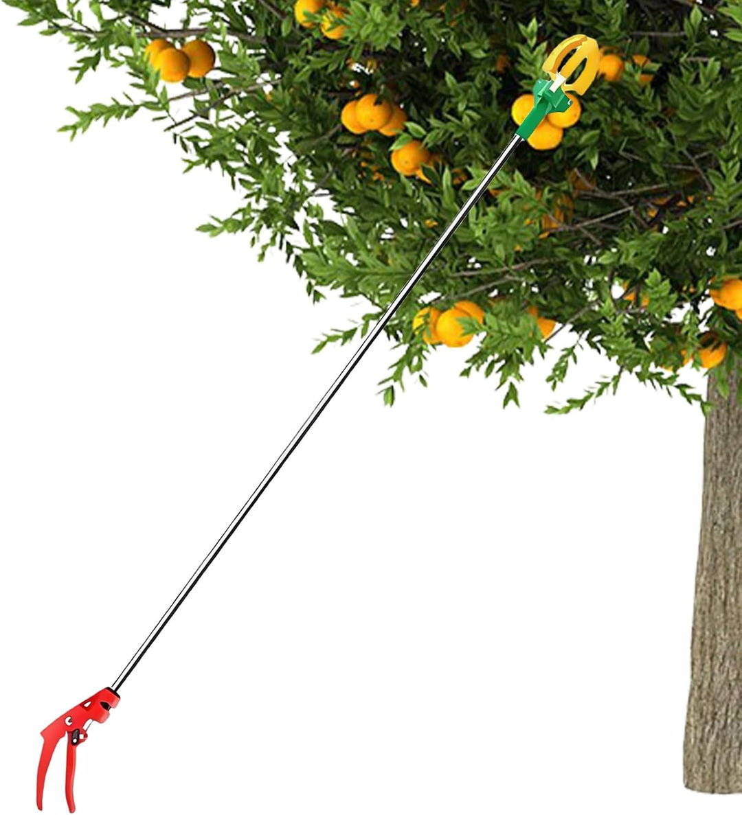 Obstbaumpflücker, Teleskop-Obstpflücker mit drei Krallen, Astschneidefunktion, Handerntefänger für Z