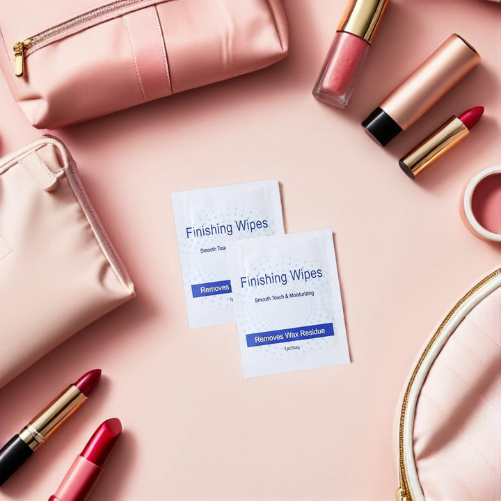 Pack 50 Wachsentferner Öltücher nach dem Waxing | Mühelose Wachsentfernung, Beruhigende Hautpflege m