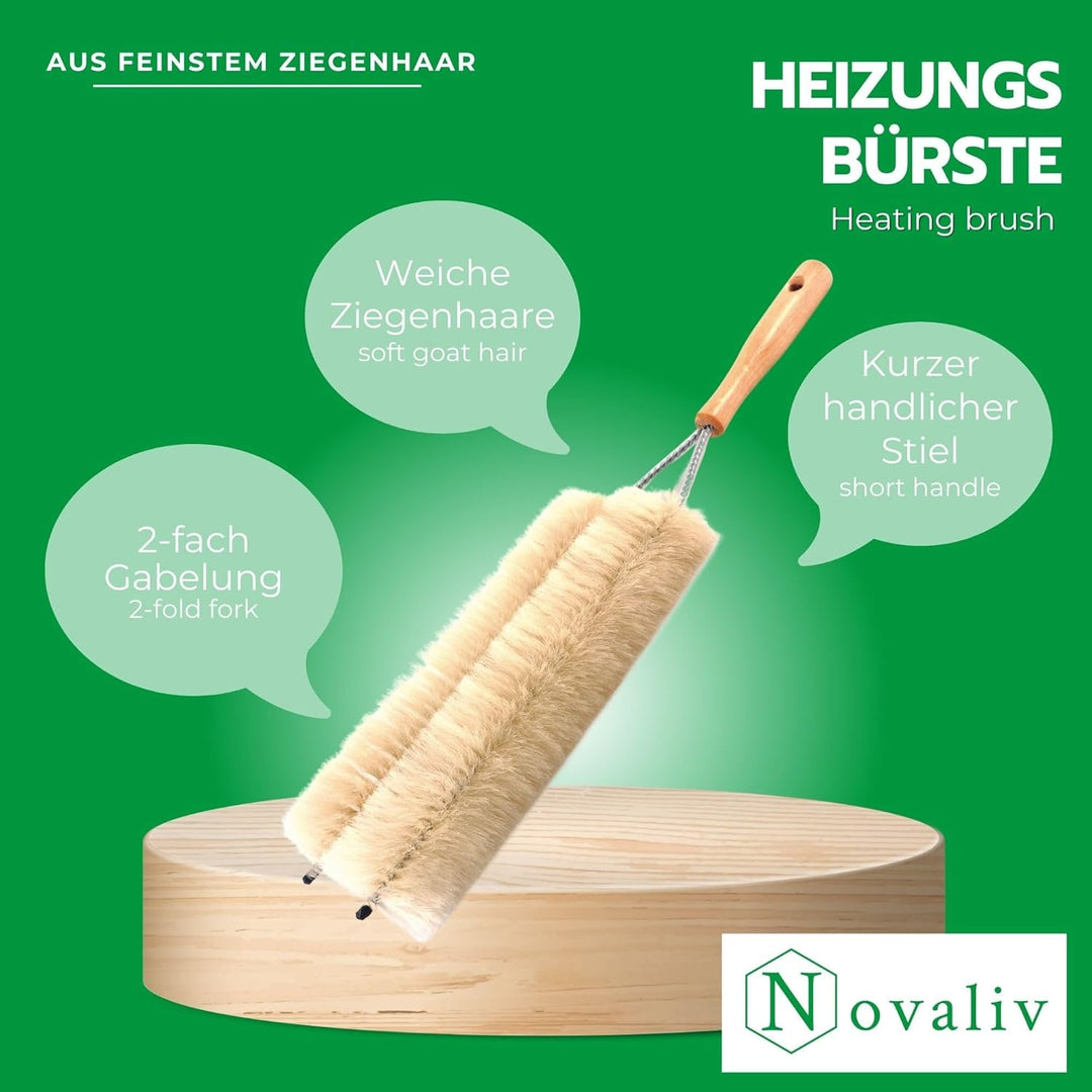 Novaliv 2X Jalousienbürste Jalousien Rolladenbürste Rollo Reinigungsbürste 47x14cm IDEAL auch als He