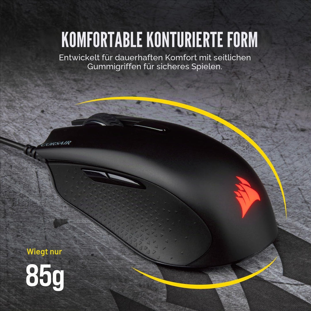 Corsair Harpoon PRO RGB Wired Lightweight FPS/MOBA Gaming Mouse - 12.000 DPI - 6 Programmierbare Tas