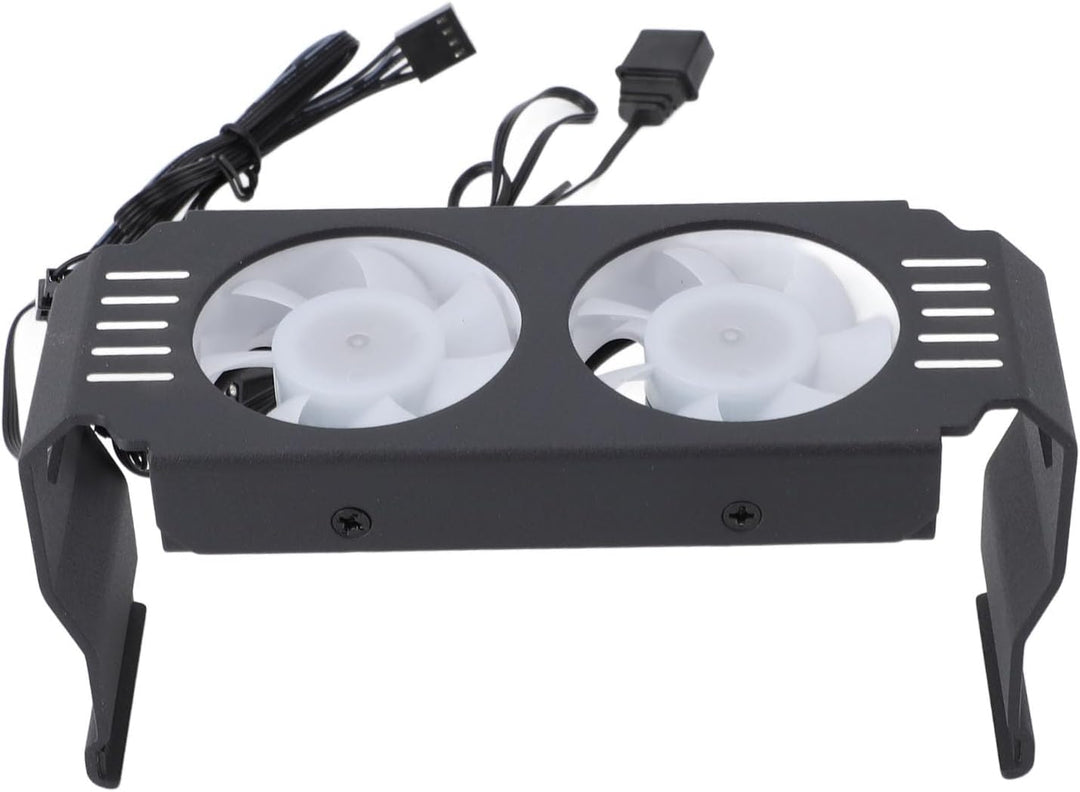 ARGB-Speicher-RAM-Kühler, RGB-DDR-Kühlkörper mit PWM-Temperaturregelung, Dual-Lüfter für DDR DDR2 DD