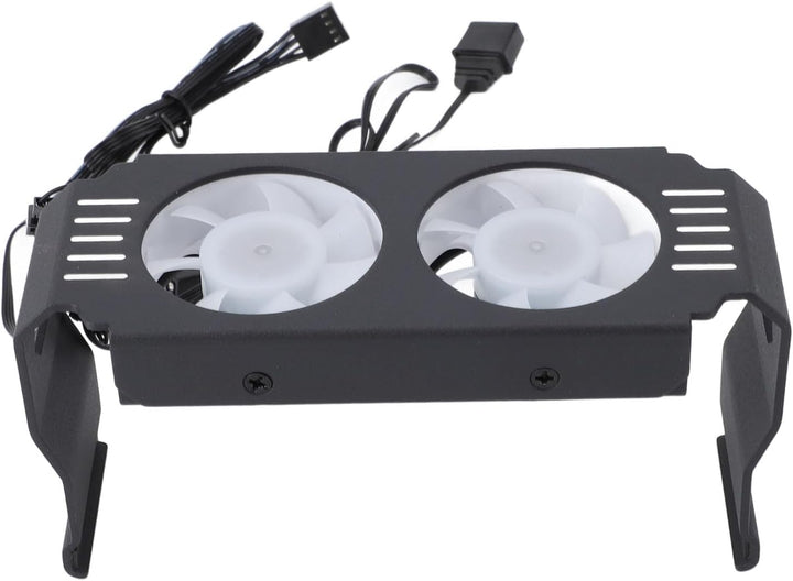 ARGB-Speicher-RAM-Kühler, RGB-DDR-Kühlkörper mit PWM-Temperaturregelung, Dual-Lüfter für DDR DDR2 DD