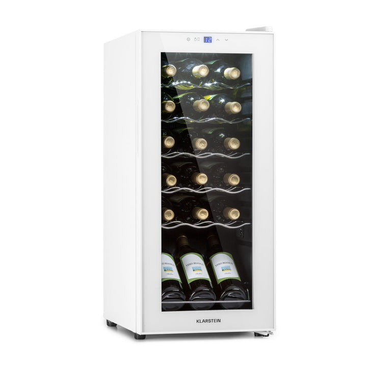 Klarstein Weinkühlschrank, 1 Zonen Getränkekühlschrank Klein, Freistehender Kleiner Weinschrank, 50L