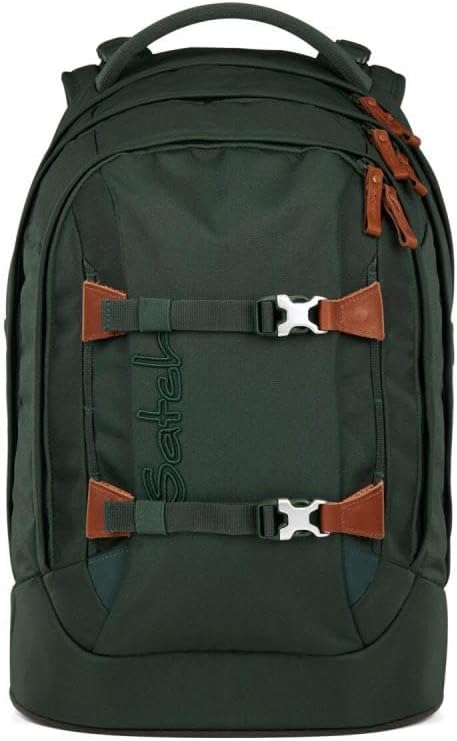 Satch Pack Kollektor Edition Schulrucksack Set 8tlg. inkl. Brotdose und Trinkflasche (Forest Green S