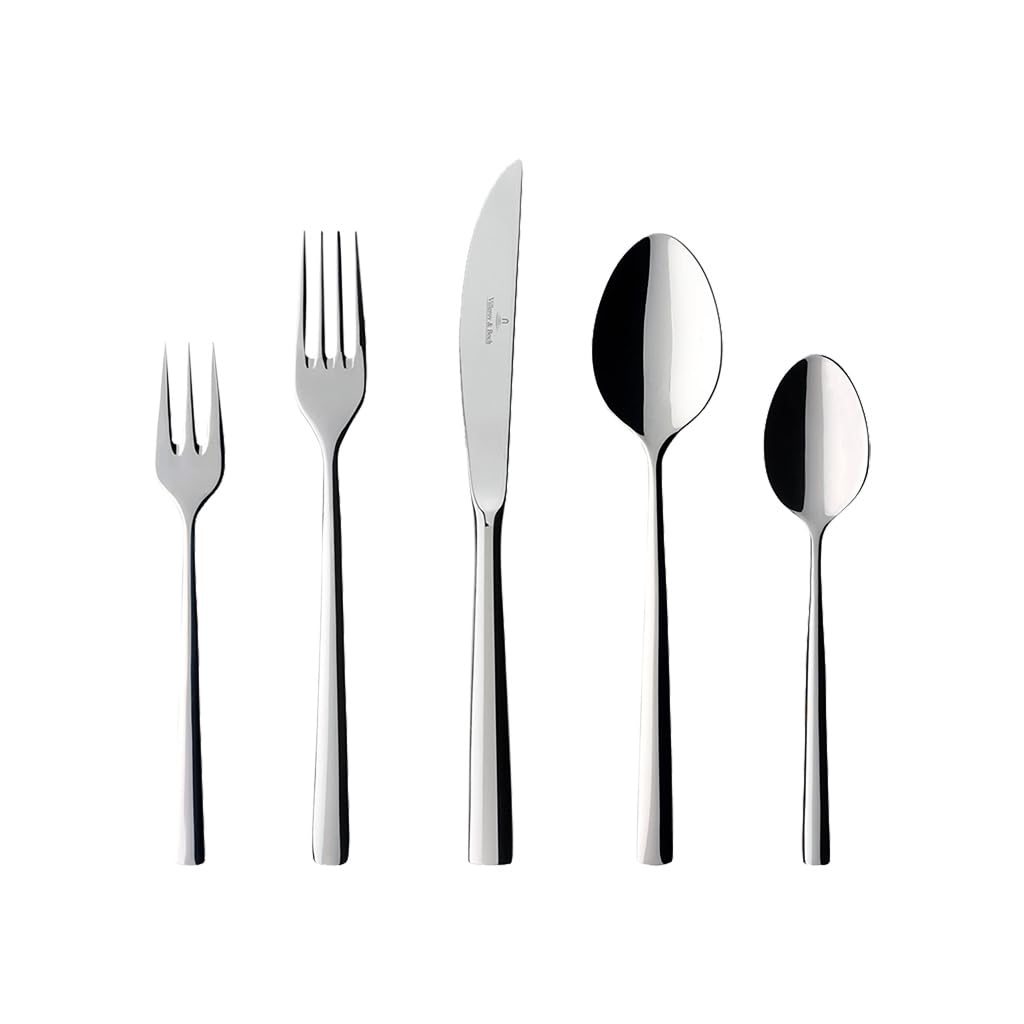 Villeroy und Boch Piemont Tafelbesteck für bis zu 6 Personen, 30-teilig,