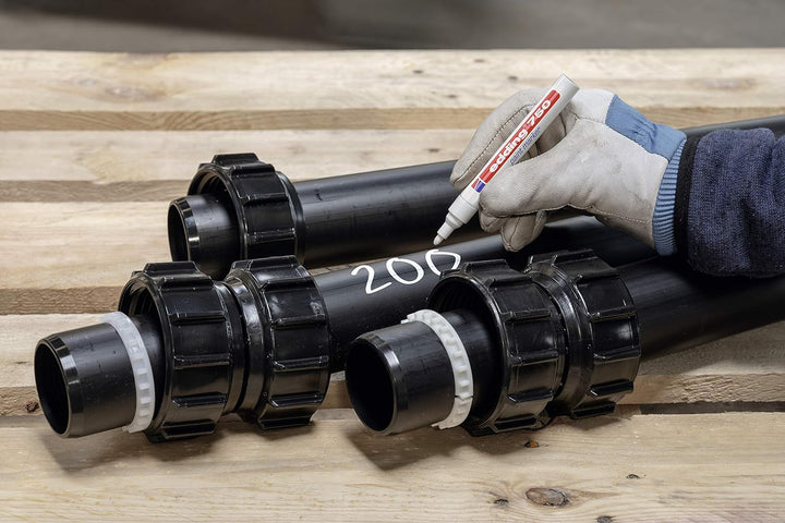 edding 750 Lackmarker - grün - 10 Stifte - Rundspitze 2-4 mm - Lackstift zur Markierung und Beschrif