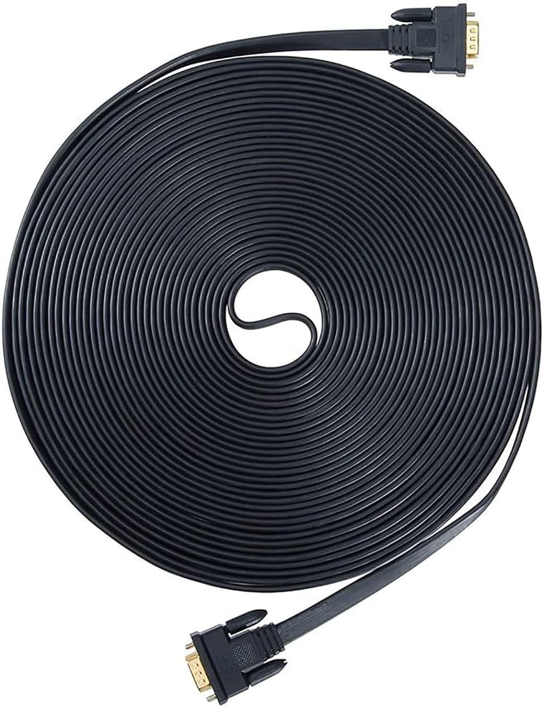DTech Ultradünn VGA Kabel 15m 15polig Stecker auf Stecker VGA auf VGA Kabel Full HD 1080P, 15m