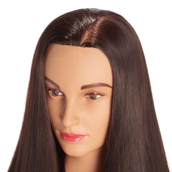 Hairingrid Mannequin-Kopf, 66-71 cm, Kunsthaar, inkl. Halterung braun, braun