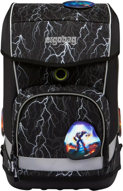 ergobag cubo light Set ergonomischer Schulrucksack, extra leicht, Set 5-teilig, 780 g Super Reflektb