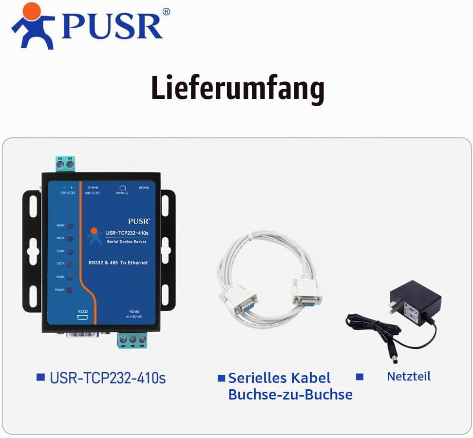 RS485 RS232 zu Ethernet Modbus Gateway Modbus zu Ethernet Modbus RTU zu TCP USR-410S