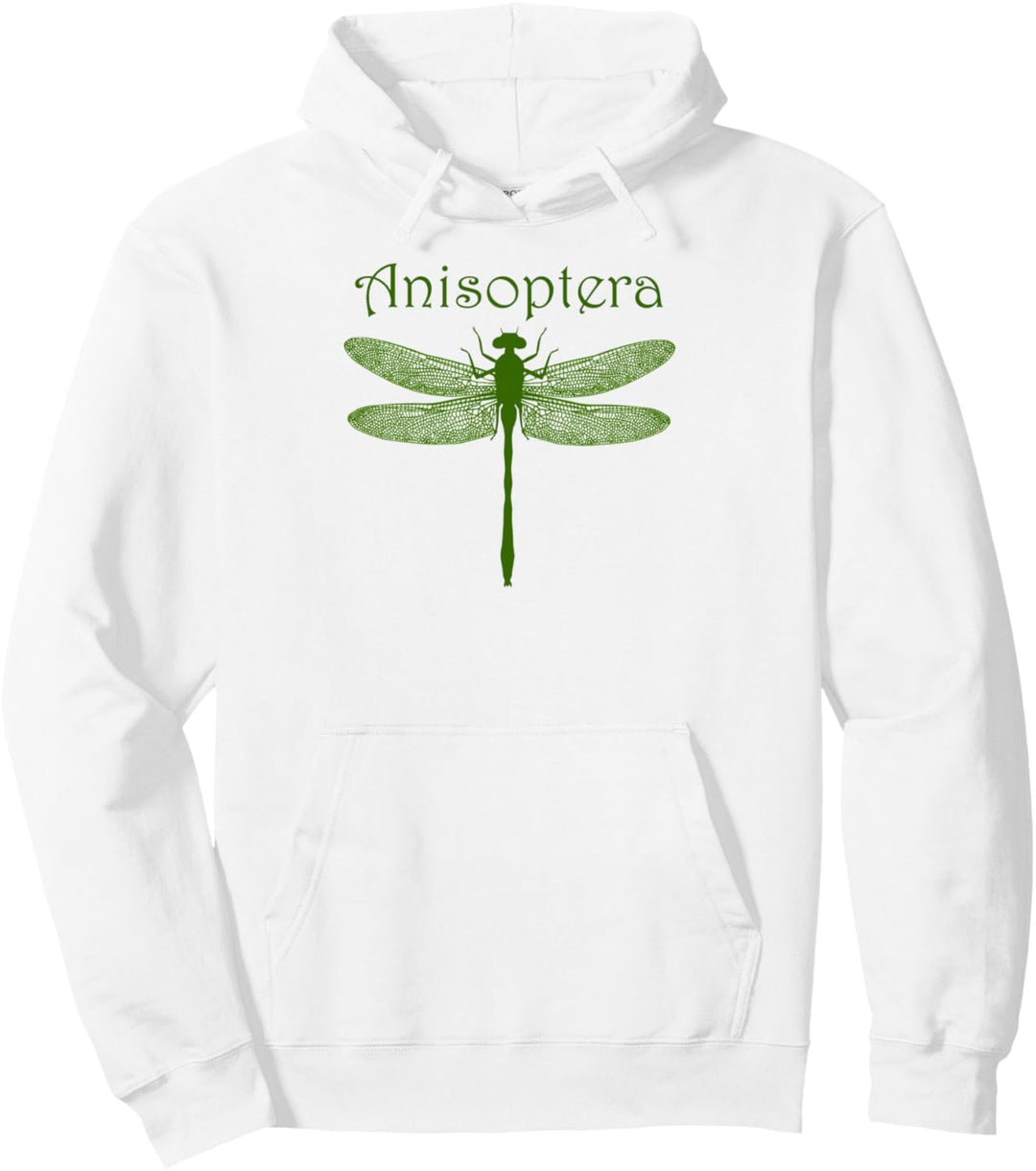 Dunkelgrüne Libelle Pullover Hoodie