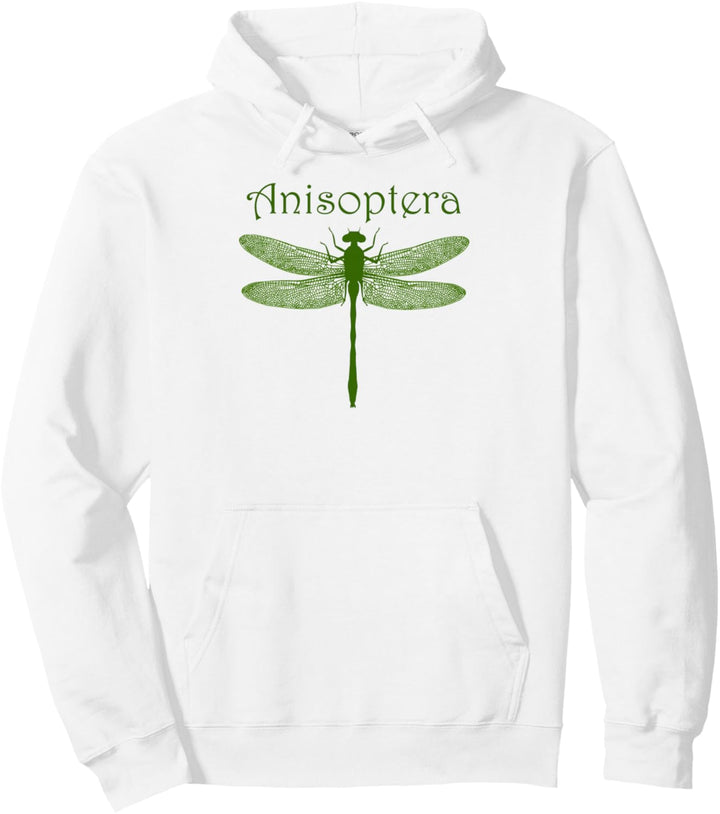 Dunkelgrüne Libelle Pullover Hoodie