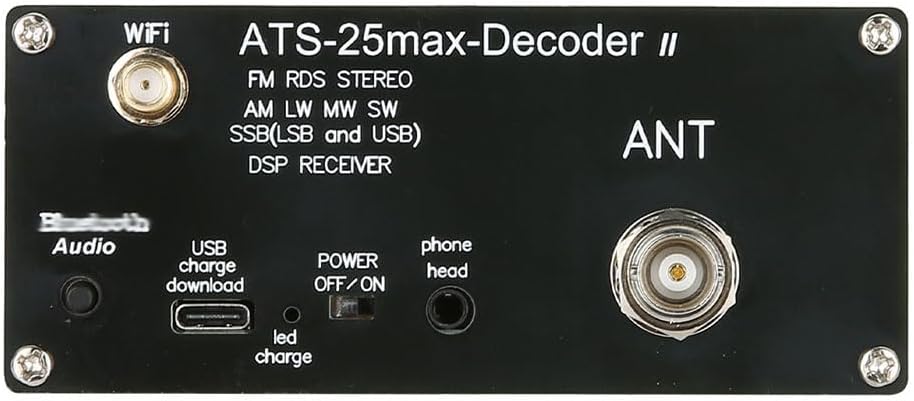 HamGeek ATS25 Max Decoder II Version Vollband Funkempfänger FM SW SSB MW LW Empfänger mit 2,4-Zoll T