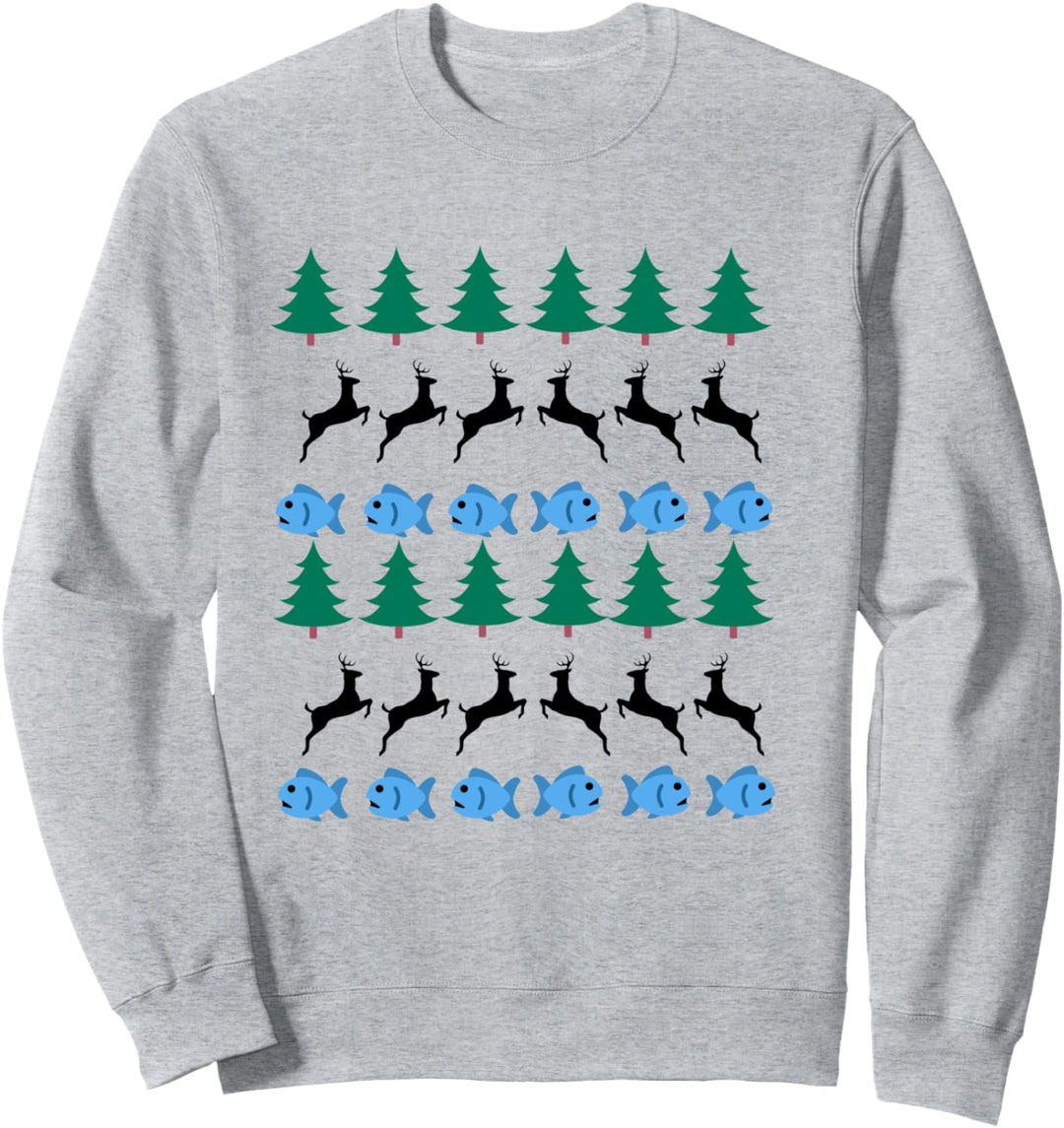 ugly christmas sweater fischer fischen angeln karpfen Sweatshirt