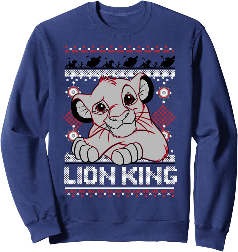 Disney The Lion King Simba Holiday Sweater Style Christmas Sweatshirt