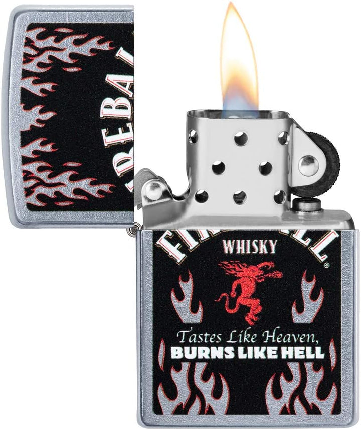 Zippo Feuerzeug Fireball Pocket, Sonstige, Chrome, Regular, Fireball