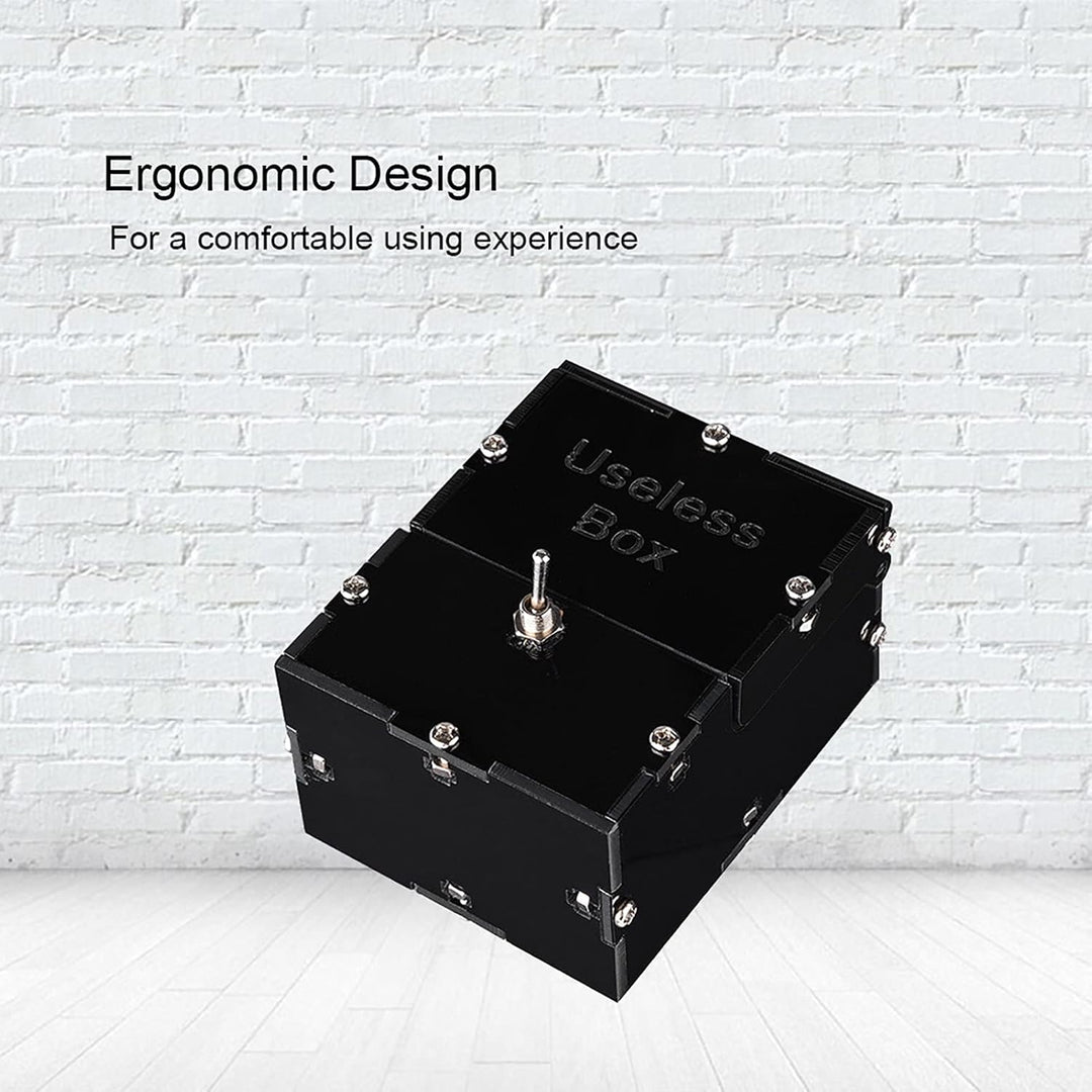 Einzigartiges DIY-Set „Useless Box“ mit Lustigem Spielzeug Zum Zeitvertreib – Leave Me Alone Black