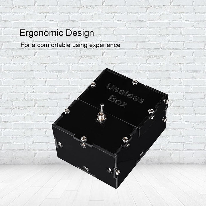 Einzigartiges DIY-Set „Useless Box“ mit Lustigem Spielzeug Zum Zeitvertreib – Leave Me Alone Black