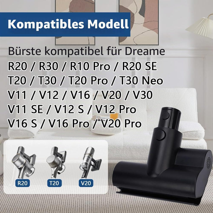 Mini Staubmilben Bürste für Dreame R20 V20 T20 R10 R30 T30 V12 Pro V16 Pro V20 Pro Staubsauger. Zube