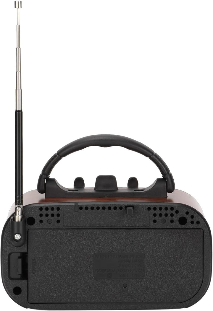 RXBT628 Tragbarer Vintage-Radiolautsprecher, FM AM SW 3 Bands Multifunktionaler -Kartenradio-Player