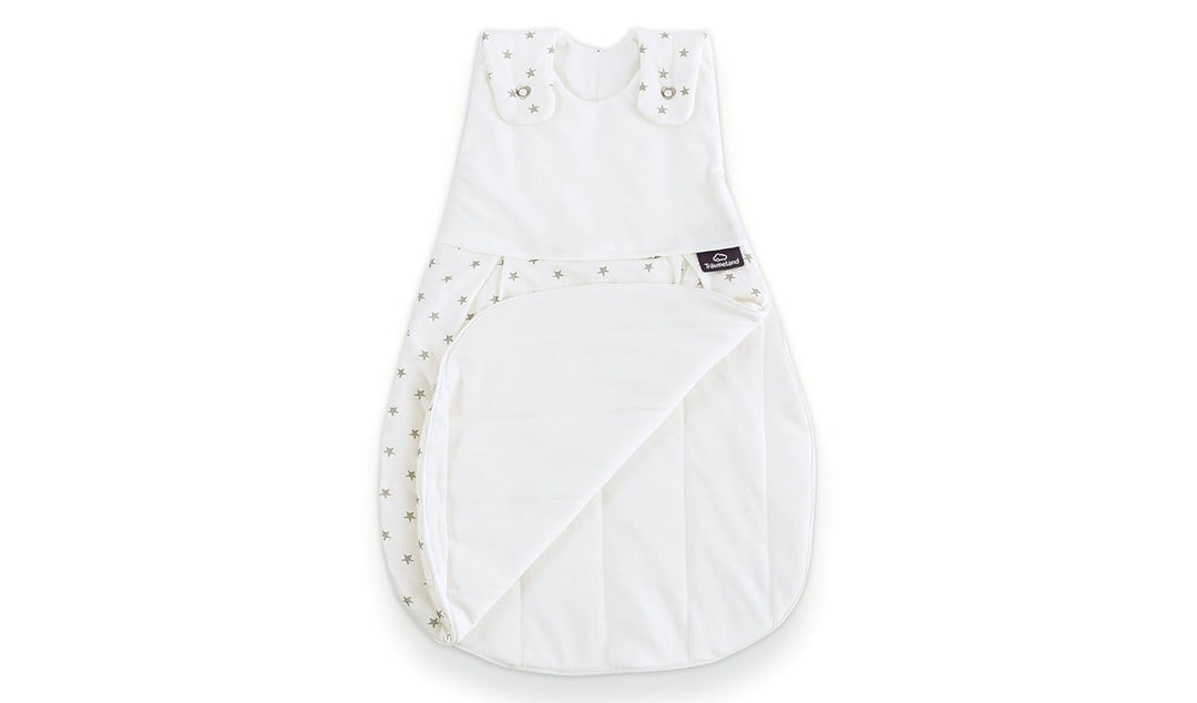 Träumeland S0101405 Aussenschlafsack LIEBMICH Sternchen grau, Grösse 68/74, mehrfarbig