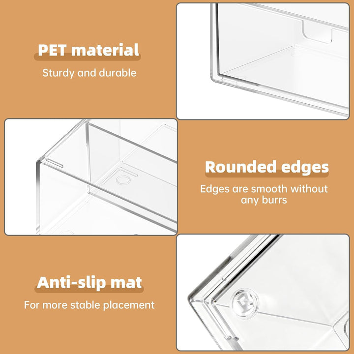 3-Set Schminktisch Organizer mit Schublade, Spiegelschrank Organizer 3er-Set, 3er-Set