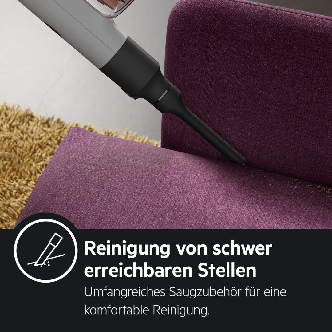 AEG Animal 8000 Akku-Staubsauger + AZE150 Ersatz-Akku/Automatik / 5-stufige Filtration/Digitale Anze