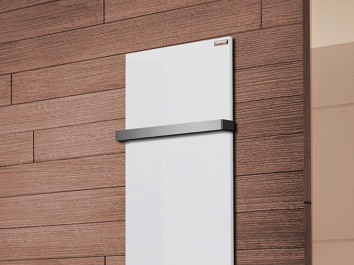 BADHEIZKÖRPER Design Mirror Steel 2 120x47cm 799 W weiss +1 Halter 30mm SZAGATO Handtuchwärmer Handt