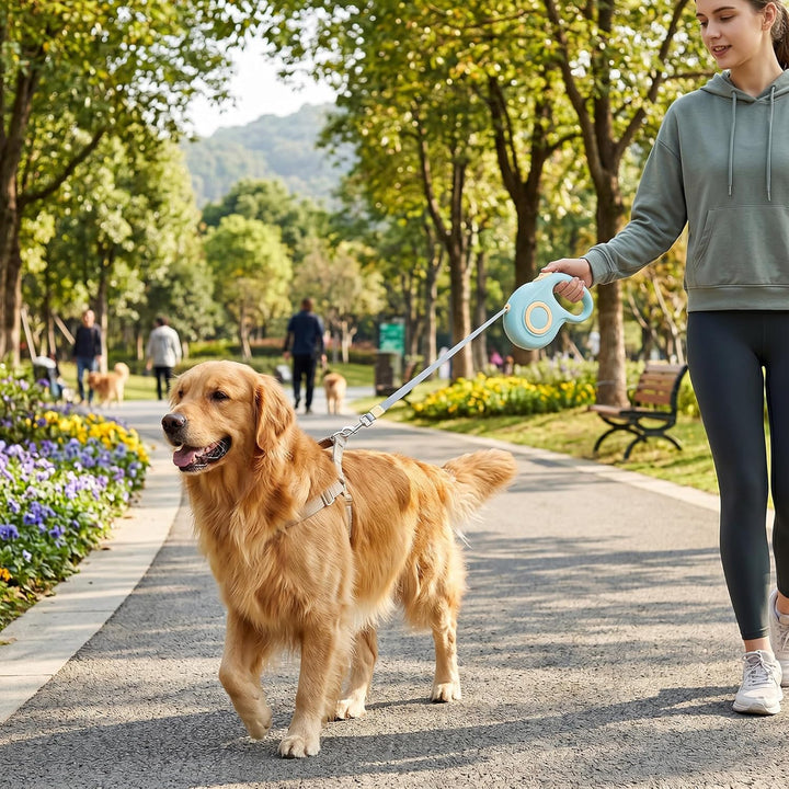 AIITLE Ausziehbare Hundeleine, 5m Flexi Hundeleine für Kleine und Mittlere Hunde bis 15 kg, 360° Dre
