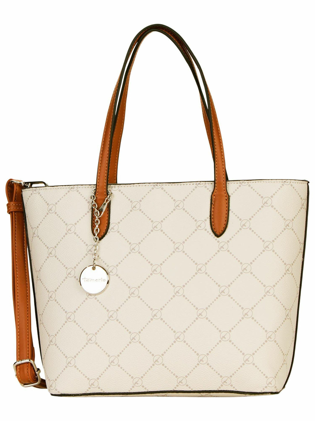 Tamaris Shopper Anastasia 30106 Damen Handtaschen Karo Einheitsgrösse Ecru, Einheitsgröße