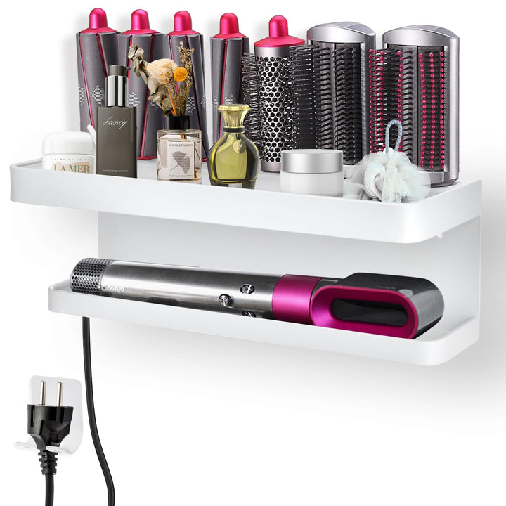 Föhn Wandhalterung für Dyson Airwrap Ohne Bohren, 2 in 1 Halterung für Dyson Airwrap Einfache Aufbew