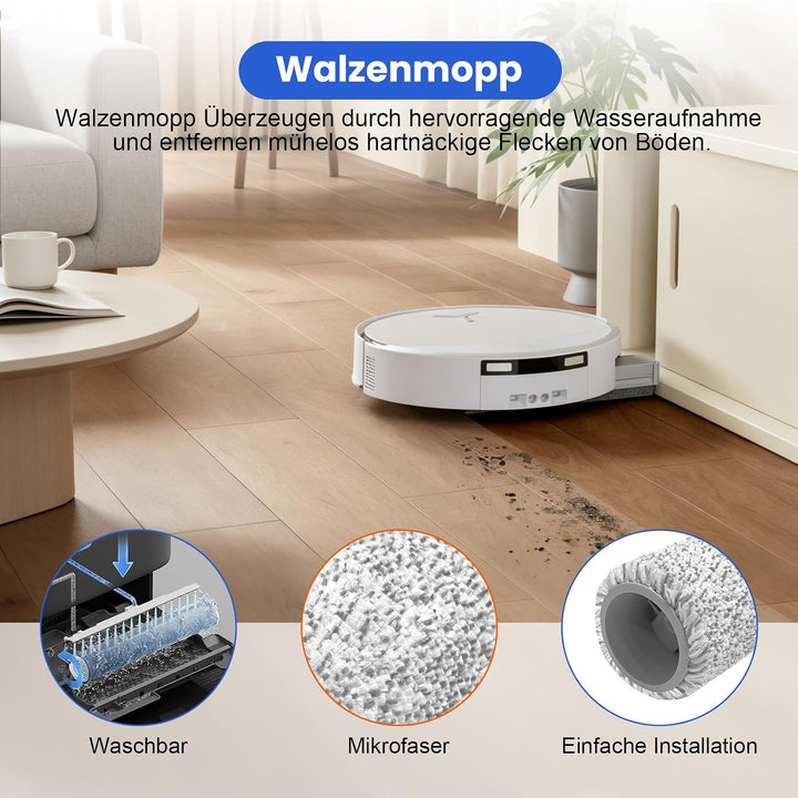 21 Stück Zubehörset für Ecovacs Deebot T90 Omni / T90 Pro Omni / X12 Pro Omni Saugroboter, 1 Hauptbü
