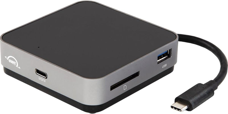 OWC - USB-C Travel Dock - 5 Ports (USB-C, USB-C 100W, USB 3.1, HDMI, SD Reader) Space Gray