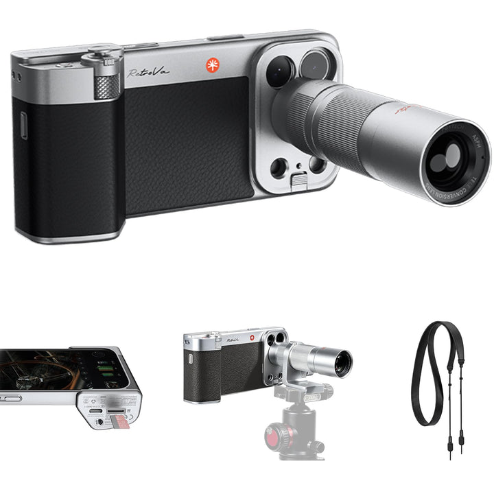 PGYTECH RetroVa All-in-One Ultimate Gift Set für iPhone 17 Pro Max, mit 2.35x Teleobjektiv, Vintage-
