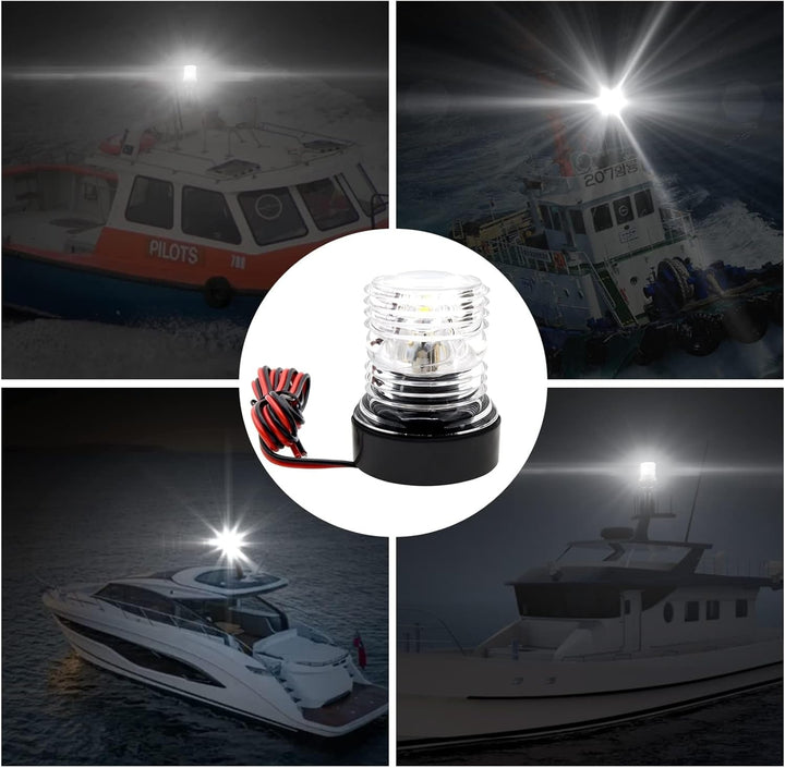 Geloo 12–24 V LED-Navigationslicht für Marineboote, Yachten, Garten, Ankerlichter, wasserdichtes Sig