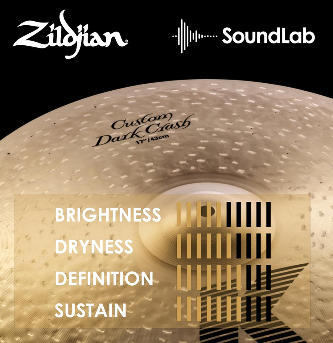 Zildjian K Custom Series - 17" Dark Crash Cymbal 17 Zoll, 17 Zoll