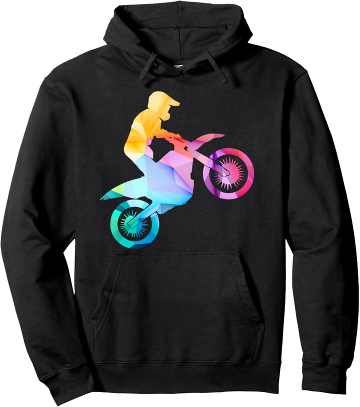 Motocross Motorrad Design Motiv mit Spruch für Biker Pullover Hoodie