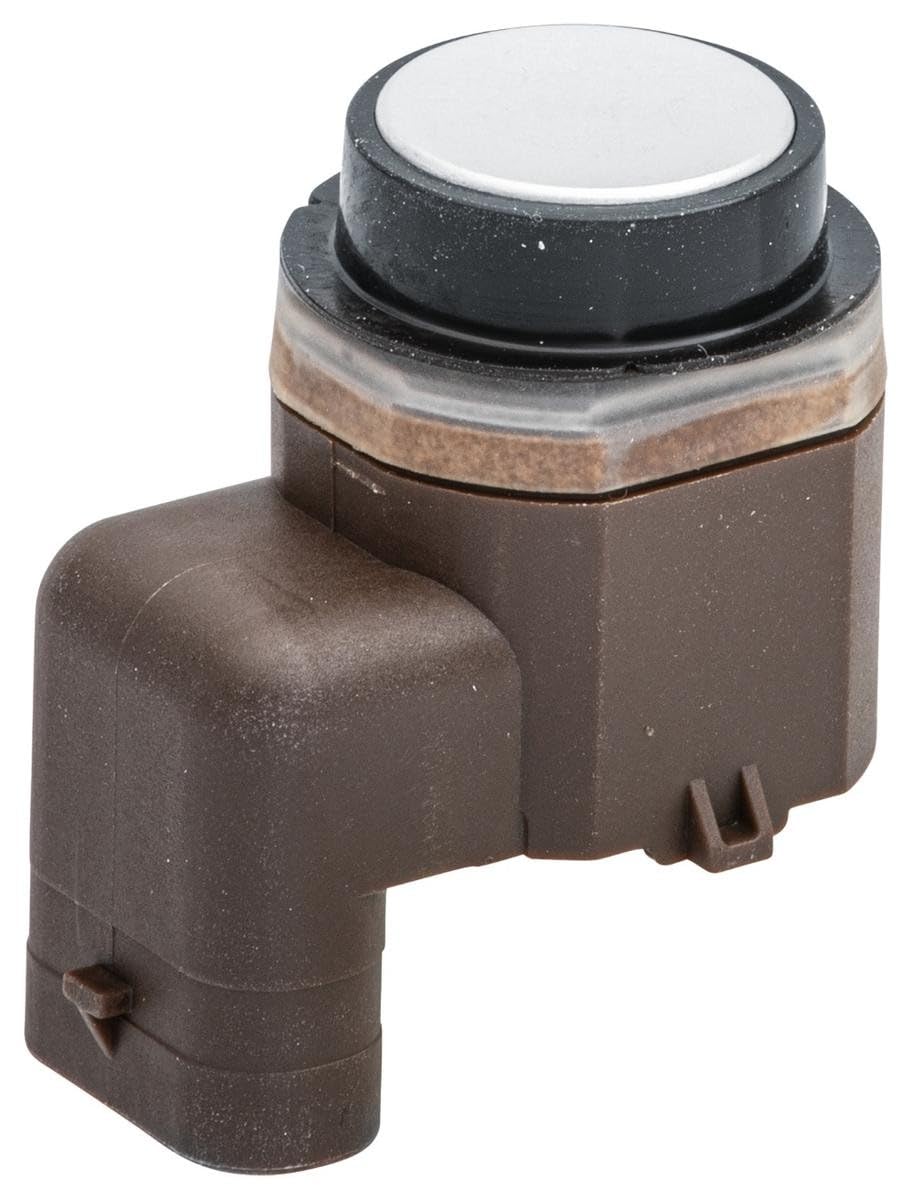 HELLA 6PX 358 141-321 Sensor, Einparkhilfe - gewinkelt - 3-polig - gesteckt - lackierbar - mit Befes