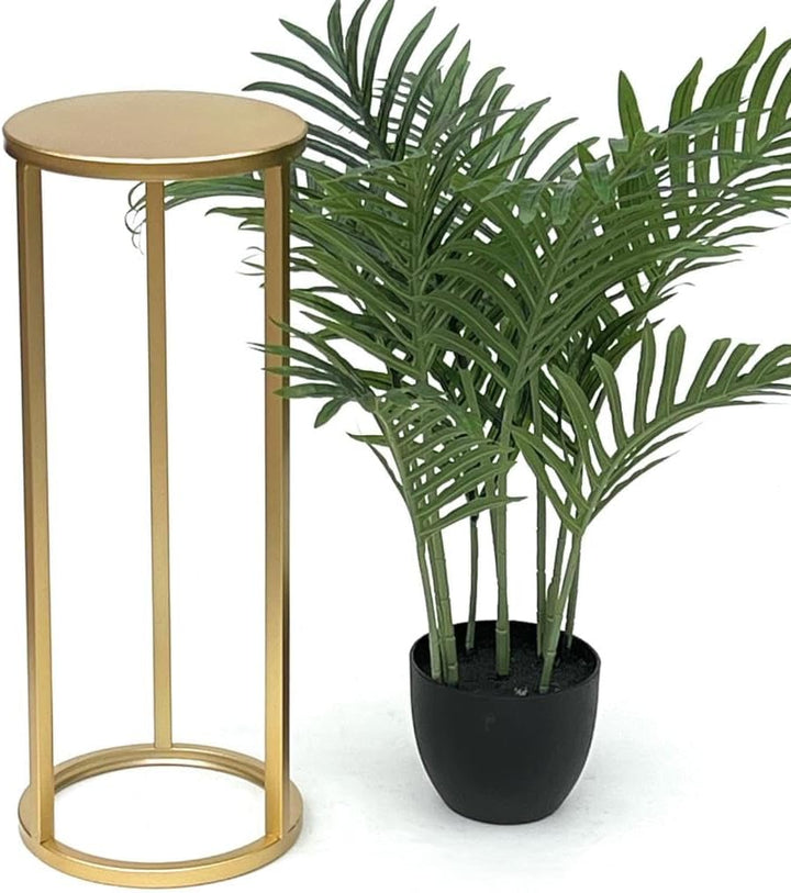 DanDiBo Blumenhocker Metall Gold Rund Blumenständer Beistelltisch 96510 Blumensäule Modern Pflanzens