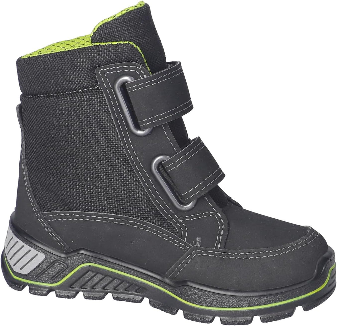 RICOSTA Jungen Winterstiefel GRISU,Kinder Boots,WMS:Weit,Sympatex,Blinklicht 25 EU Weit 090 Schwarz,