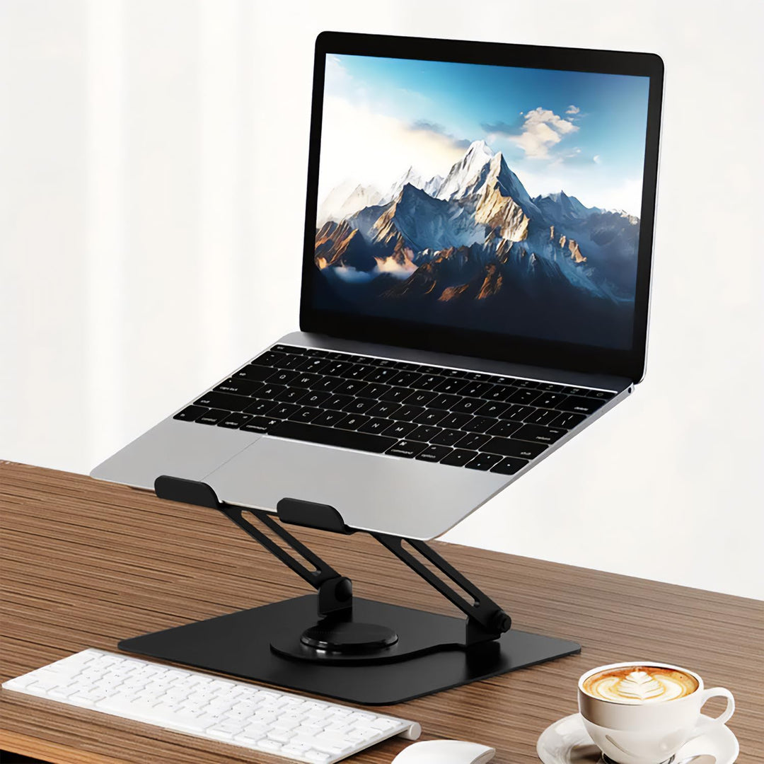 Media-Tech MT2662 Verstellbarer Laptopständer 10-17 Zoll | 360° Drehbares Ergonomisches Schreibtisch