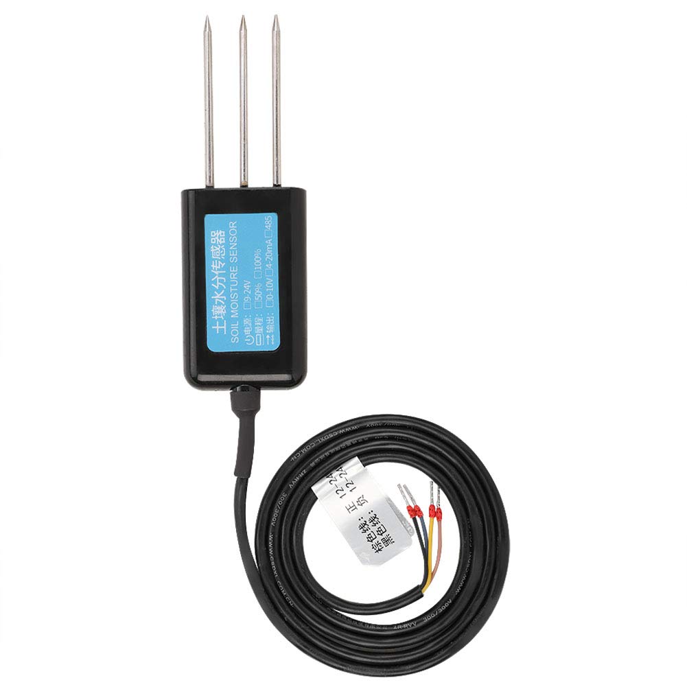 EVTSCAN 12-24V DC Bodenfeuchtesensor, 0-10V Ausgang Wasserdichtes Gewächshaus Bodenfeuchte Feuchtigk
