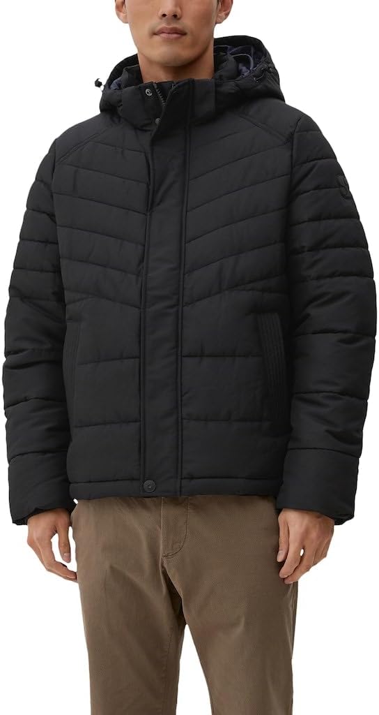 s.Oliver Herren Jacke Langarm XXL Schwarz 