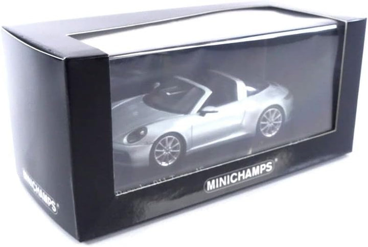 Minichamps 410069560 1:43 Porsche 911 (992) Targa-2020-Silver Collectible Miniature Car, Silber