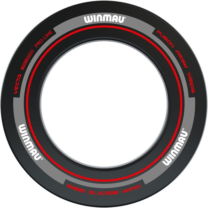 WINMAU Dartscheibe Schutzring – Advance Schwarz, Rot, Weiss & Grün Dart Surround Schwarz & Rot, Schw